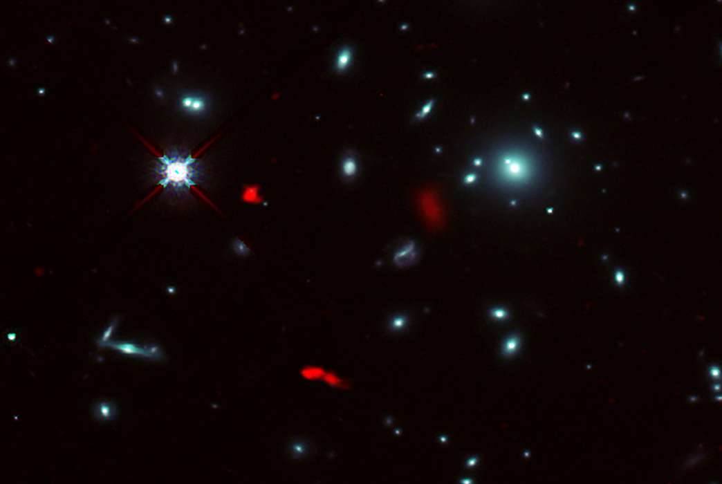 A "baby galaxy" has been found, expanding our knowledge of the cosmos. (ALMA (ESO/NAOJ/NRAO), Fujimoto et al., NASA/ESA Hubble Space Telescope)