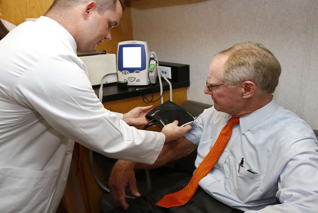 The old-fashioned blood pressure cuff may soon be a thing of the past. (AP Photo/Sue Ogrocki)