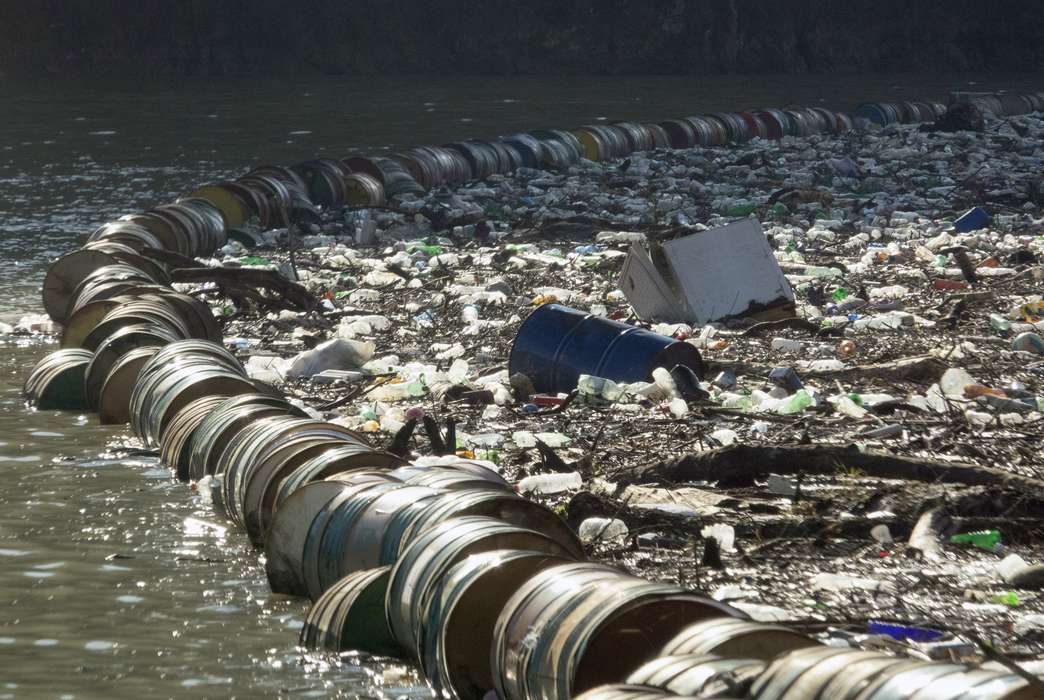 Plastic waste can now be tracked from shore to garbage patch. (AP Image/Eldar Emric)