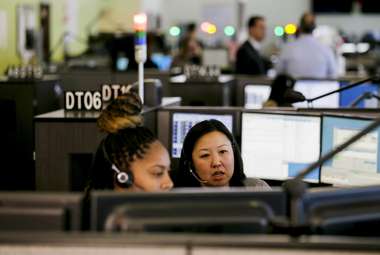 A new system may be able to more efficiently classify emergency calls. Here, a 911 call center in San Francisco. (AP Photo/Eric Risberg)
