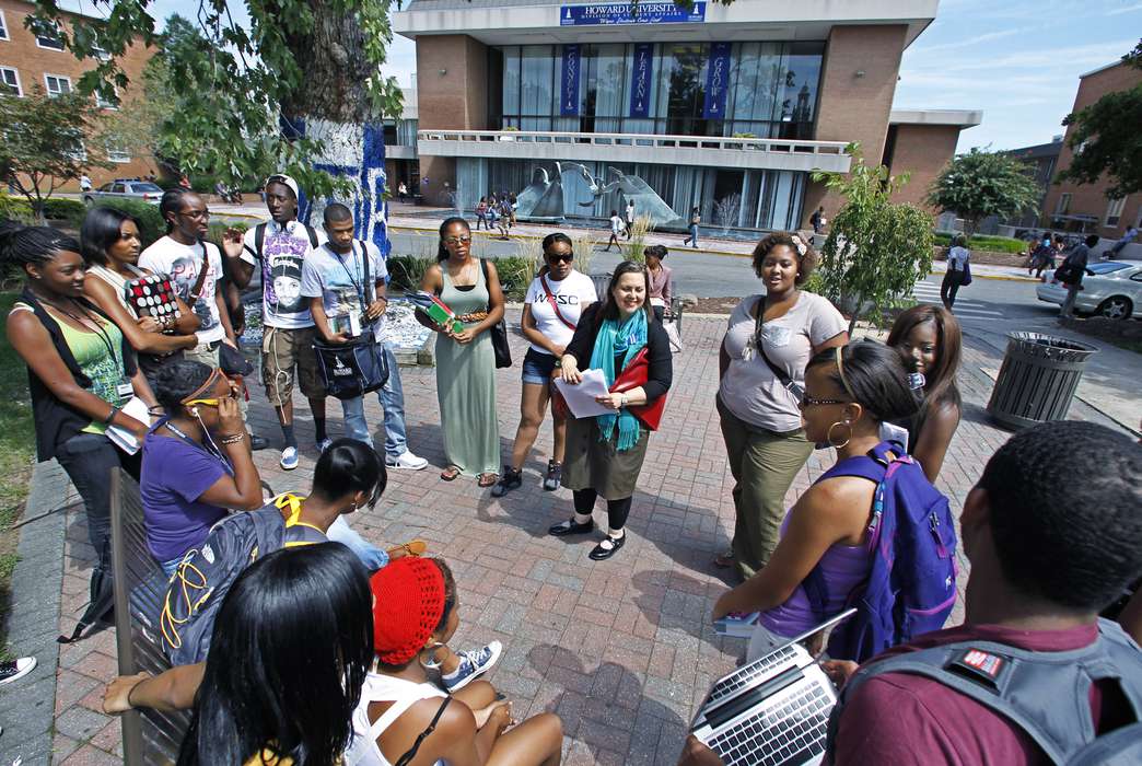 Black and Latino students don't follow their friends to college as much as other ethnic groups. (AP Photo/Manuel Balce Ceneta)